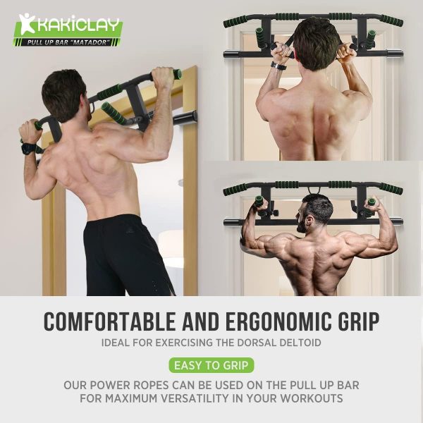 2024 Upgrade Multi-Grip Pull Up Bar with Smart Larger Hooks Technology - USA Original Patent, Designed, Shipped, Warranty - Image 2