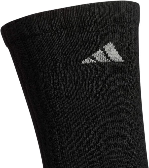 Men's Athletic Cushioned Crew Socks with Arch Compression (6 Pairs) - Image 3