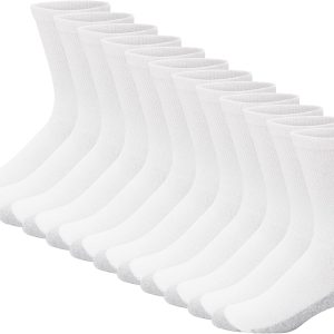 Men's Double Tough Crew Socks, 12-Pair Pack
