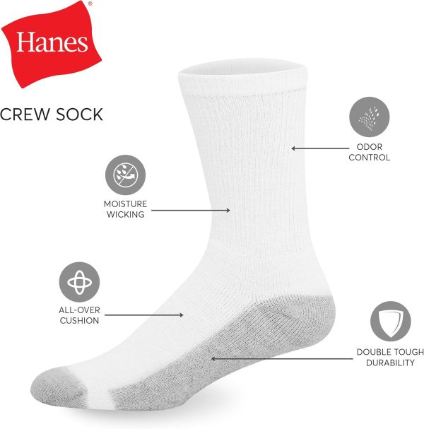 Men's Double Tough Crew Socks, 12-Pair Pack - Image 2