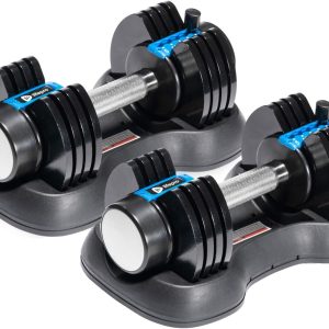 Lifepro Adjustable Dumbbells Set/Single - 15lb 43lb 55lb 90lb 25 lb Dumbbell Sets with Rack - Quick Adjust, Secure Grip weights dumbbells set - Compact Hand Weights for Women/Men at Home Gym
